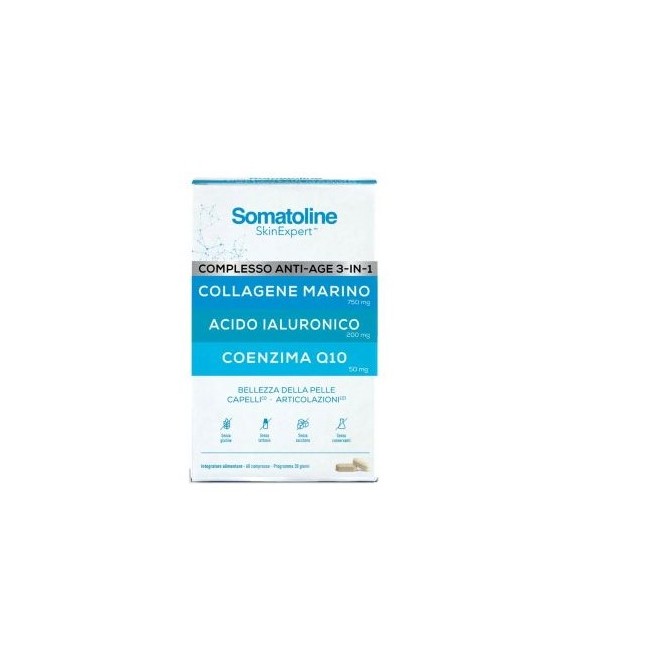 Somatoline Complesso Anti Age 3in1 60 Compresse Senza Glutine Senza Lattosio