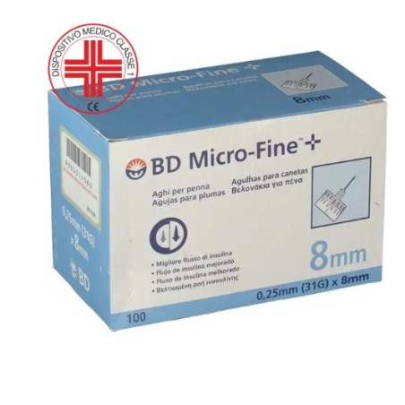 Corman Ago Per Penna Da Insulina Microfine+ Gauge 31 8mm 100 Pezzi