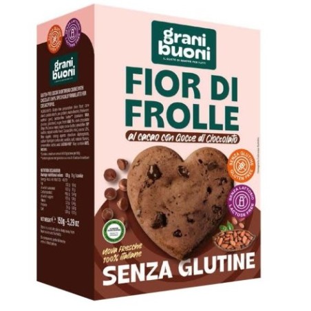 Grani Buoni Granibuoni Biscotto Al Cacao Con Gocce Di Cioccolato 150 G Senza Glutine Senza Lattosio