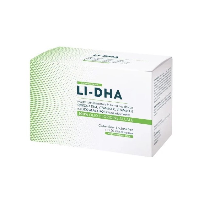 Lipinutragen Li Dha 20 Stick Pack Da 5 Ml Con Edulcorante Senza Glutine E Lattosio