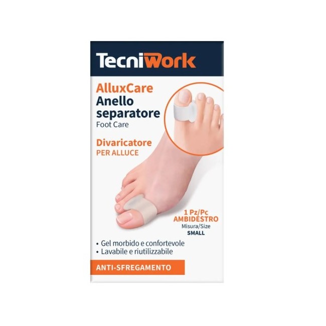 Separatore alluce Tecniwork taglia small per correzione e protezione del piede Separatore alluce Tecniwork taglia small per correzione e protezione del piede