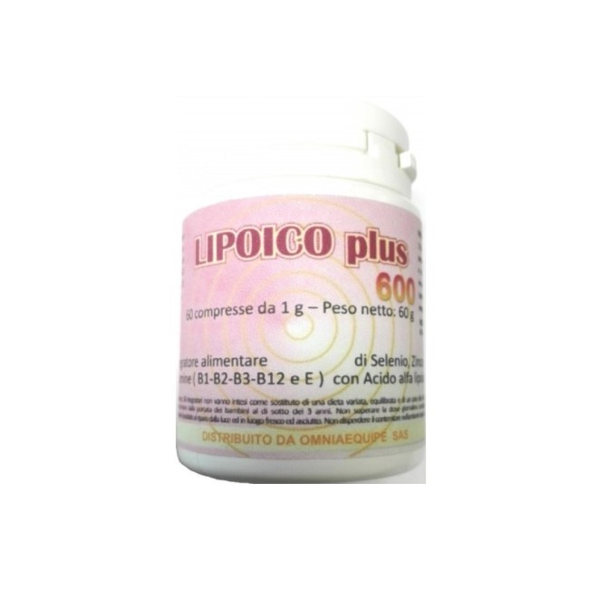 Omniaequipe Lipoico Plus 600 integratore acido alfa lipoico 60 compresse antiossidante Omniaequipe Lipoico Plus 600 integratore acido alfa lipoico 60 compresse antiossidante