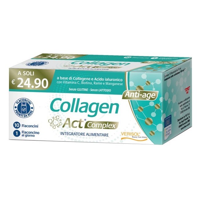 F&f Collagen Act Complex 10 Flaconcini Da 10 Ml