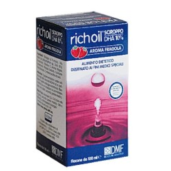 Integratore Foodar DHA Richoil al gusto fragola per il benessere cognitivo e cardiovascolare