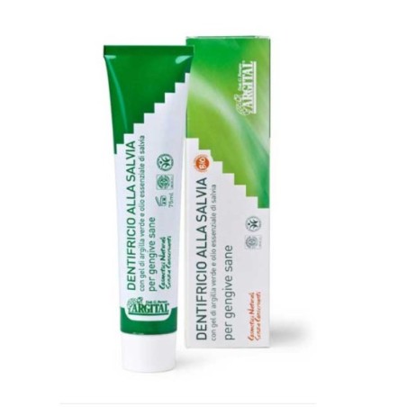 Dentifricio Argital alla Salvia 75g per igiene orale naturale e alito fresco Dentifricio Argital alla Salvia 75g per igiene orale naturale e alito fresco
