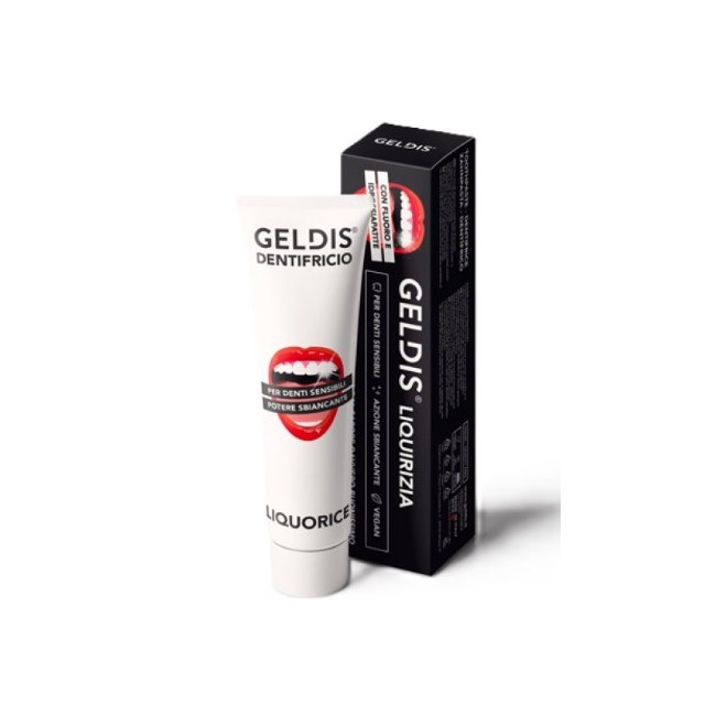Dentifricio liquido GELDIS al gusto di liquirizia per igiene orale completa 100ml Dentifricio liquido GELDIS al gusto di liquirizia per igiene orale completa 100ml