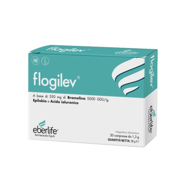 20 Compresse Da 1,3 G Senza Glutine Naturalmente Privo Di Lattosio di Flogilev 20 Compresse Da 1,3 G Senza Glutine Naturalmente Privo Di Lattosio di Flogilev
