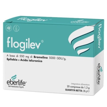 20 Compresse Da 1,3 G Senza Glutine Naturalmente Privo Di Lattosio di Flogilev 20 Compresse Da 1,3 G Senza Glutine Naturalmente Privo Di Lattosio di Flogilev