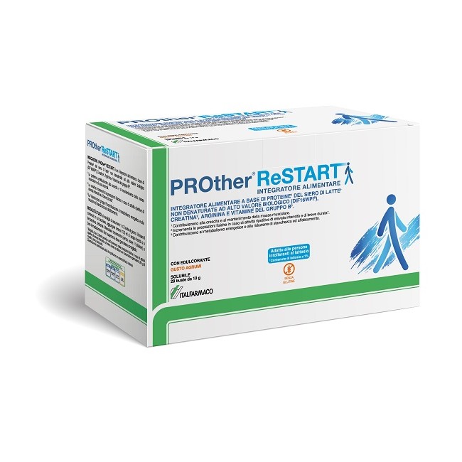 Difass International Prother Restart 28 Bustine Agrumi Con Edulcorante Senza Glutine