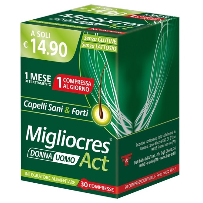 F&f Migliocres Act 30 Compresse Divisibili