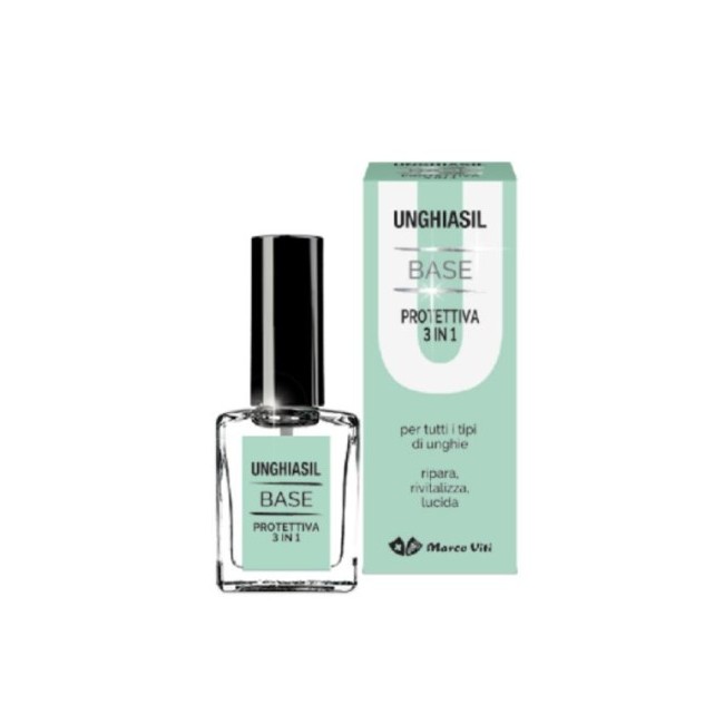 Base Protettiva 3in1 Marco Viti Unghiasil per unghie sane e forti 5ml Base Protettiva 3in1 Marco Viti Unghiasil per unghie sane e forti 5ml