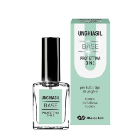 Base Protettiva 3in1 Marco Viti Unghiasil per unghie sane e forti 5ml Base Protettiva 3in1 Marco Viti Unghiasil per unghie sane e forti 5ml