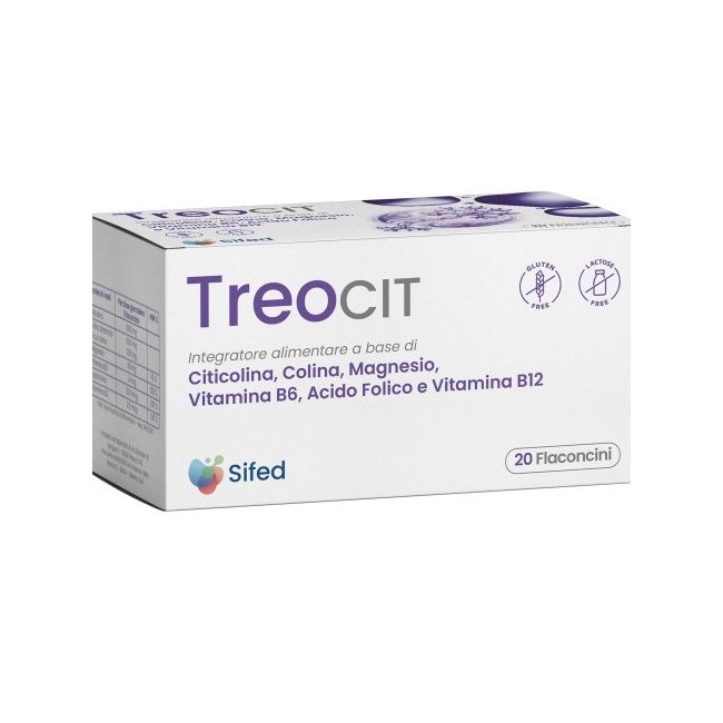 Sifed Semplificata Treocit 20 Flaconcini Da 10 Ml Con Edulcoranti Senza Glutine E Lattosio