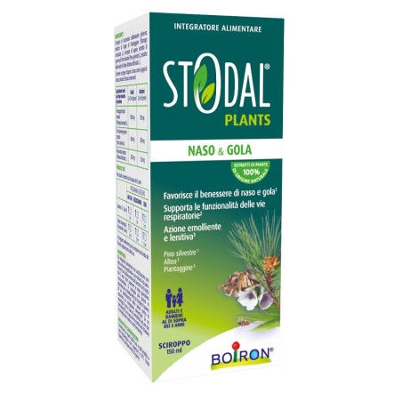 Sciroppo Boiron Stodal per naso e gola senza glutine e lattosio 150ml naturale Sciroppo Boiron Stodal per naso e gola senza glutine e lattosio 150ml naturale