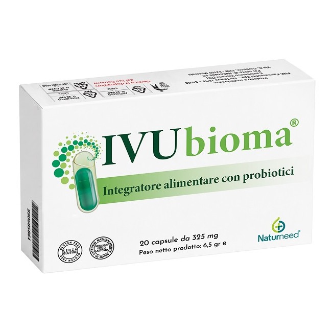Naturneed Ivubioma 20 Capsule Senza Glutine Naturalmente Privo Di Lattosio