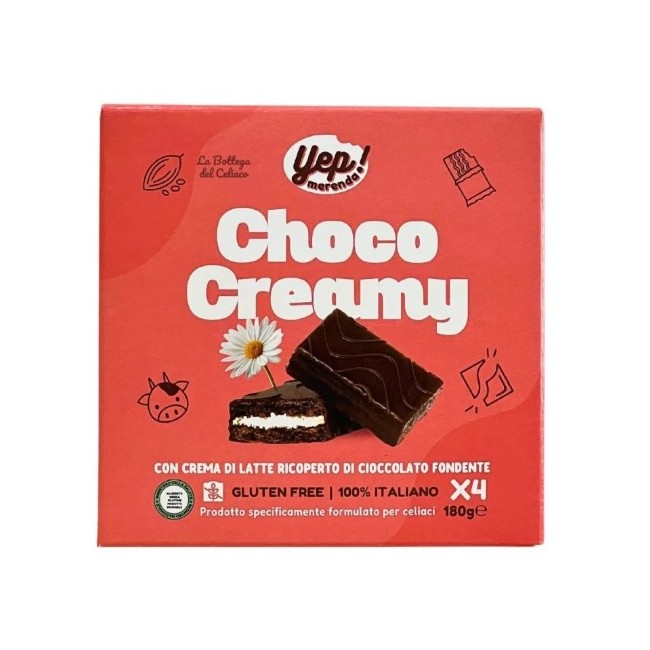 Rarifarm Yep Merenda Choco Cream snack al cioccolato 4 pezzi da 45g per bambini Rarifarm Yep Merenda Choco Cream snack al cioccolato 4 pezzi da 45g per bambini