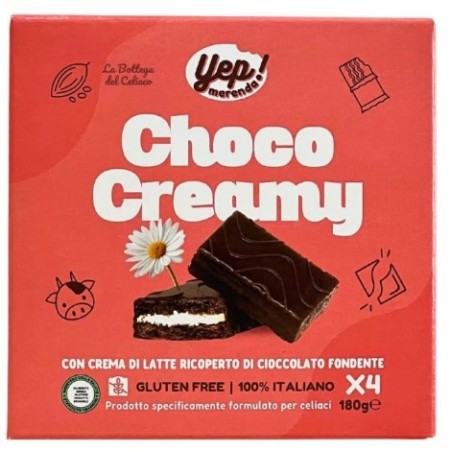 Rarifarm Yep Merenda Choco Cream snack al cioccolato 4 pezzi da 45g per bambini Rarifarm Yep Merenda Choco Cream snack al cioccolato 4 pezzi da 45g per bambini