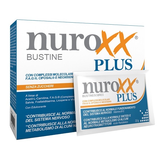 Shedir Pharma Nuroxx Plus 16 Bustine Arancia Rossa Con Edulcorante Senza Zuccheri E Glutine Naturalmente Privo Di Lattosio