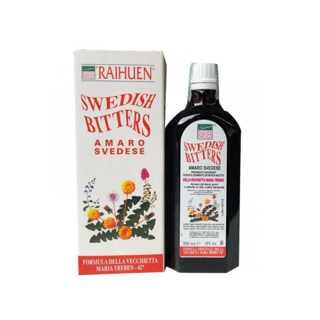 Amaro Svedese Raihuen 200ml integratore naturale per il benessere digestivo Amaro Svedese Raihuen 200ml integratore naturale per il benessere digestivo