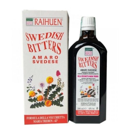 Amaro Svedese Raihuen 200ml integratore naturale per il benessere digestivo Amaro Svedese Raihuen 200ml integratore naturale per il benessere digestivo