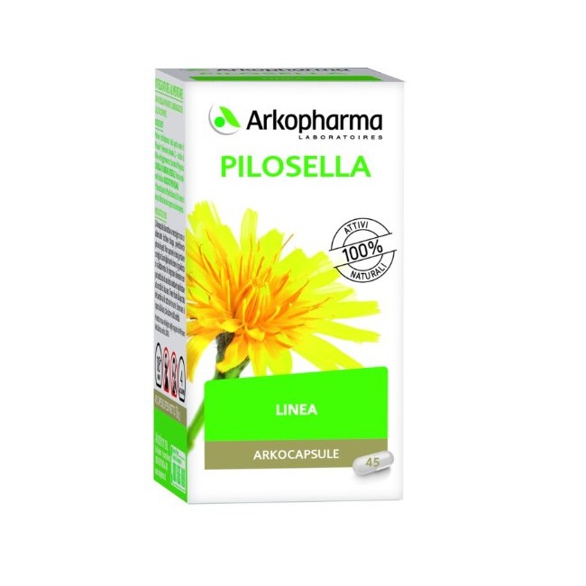 Arkofarm Arko Capsule Pilosella 45 Capsule - Integratore drenante e diuretico naturale Arkofarm Arko Capsule Pilosella 45 Capsule - Integratore drenante e diuretico naturale
