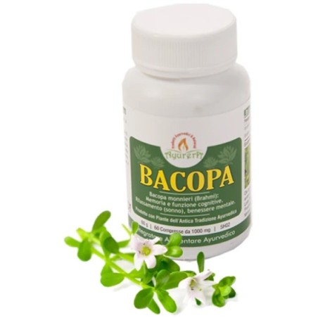 Bliss Ayurveda Ayurera Bacopa 60 Compresse - Integratore per memoria e concentrazione Bliss Ayurveda Ayurera Bacopa 60 Compresse - Integratore per memoria e concentrazione