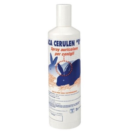 Confezione da 300ml di Spray Auricolare per Conigli Aca Cerulen R da Teknofarma Confezione da 300ml di Spray Auricolare per Conigli Aca Cerulen R da Teknofarma