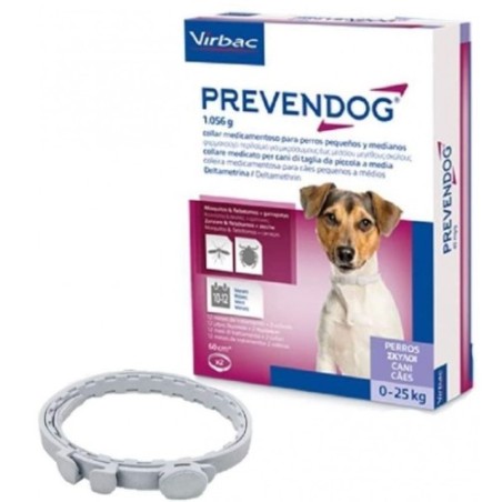 Confezione da 1 collare Antipulci per Cani 0-25 Kg di Prevendog Collare Medicato da Vetpharma