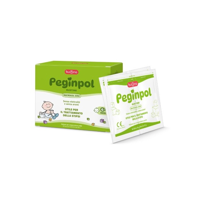 Buona Peginpol 20 Bustine Divisibili Da 10 G Macrogol 3350 Senza Glutine Senza Lattosio