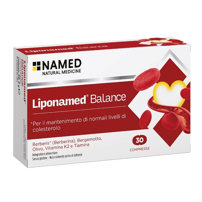 Liponamed Balance 30 compresse integratore alimentare senza glutine e lattosio per il benessere Liponamed Balance 30 compresse integratore alimentare senza glutine e lattosio per il benessere