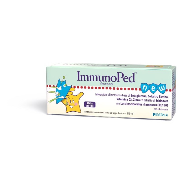 Immunoped flaconcini monodose per il benessere delle difese immunitarie dei bambini senza glutine