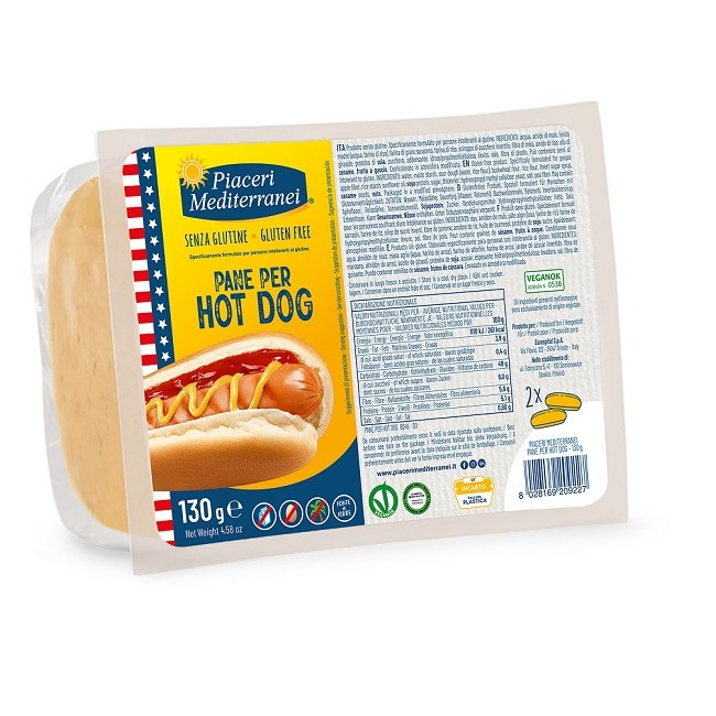 Eurospital Piaceri Mediterranei Pane Hot Dog 130 G