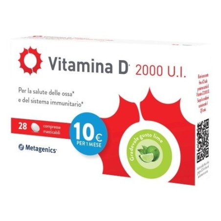 Metagenics Vitamina D 2000ui 28 Compresse Masticabili
