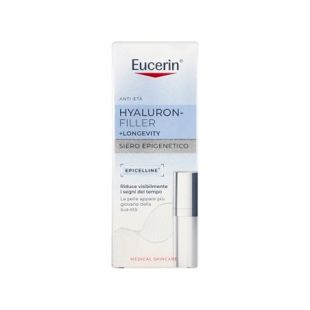 Eucerin Hyaluron Filler Longevity Siero Epigenetico anti-età per pelle ringiovanita e levigata Eucerin Hyaluron Filler Longevity Siero Epigenetico anti-età per pelle ringiovanita e levigata