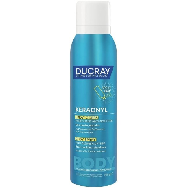 Ducray Keracnyl Spray Corpo Disseccante Anti-imperfezioni 150 Ml
