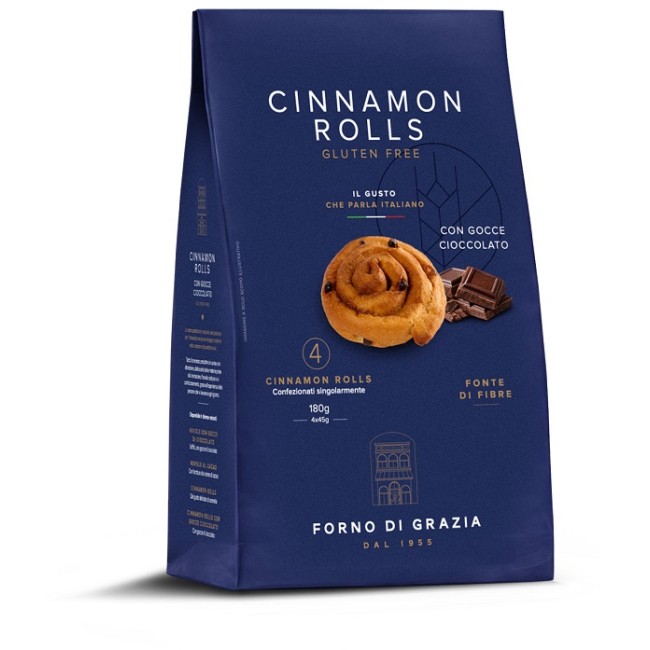 F. D. G. Fdg Cinnamon Rolls Gocce Cioccolato 4 Pezzi Da 45 G