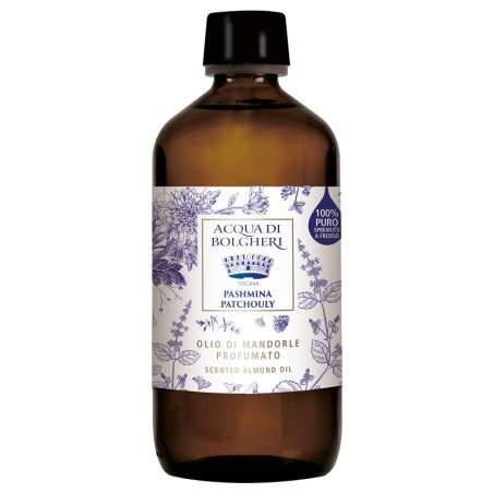 Olio di Mandorle Pashmina Patchouly Acqua di Bolgheri 250ml per corpo vellutato Olio di Mandorle Pashmina Patchouly Acqua di Bolgheri 250ml per corpo vellutato