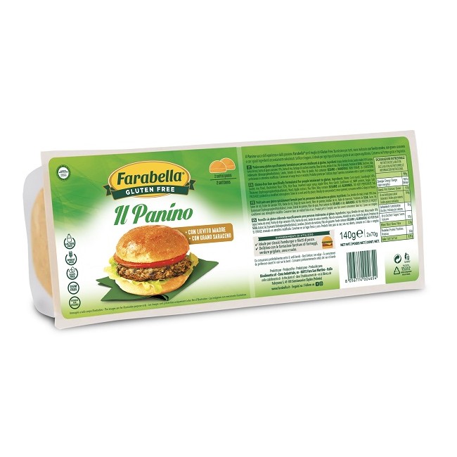 Panino senza glutine Bioalimenta Farabella ideale per celiaci e intolleranti al glutine Panino senza glutine Bioalimenta Farabella ideale per celiaci e intolleranti al glutine