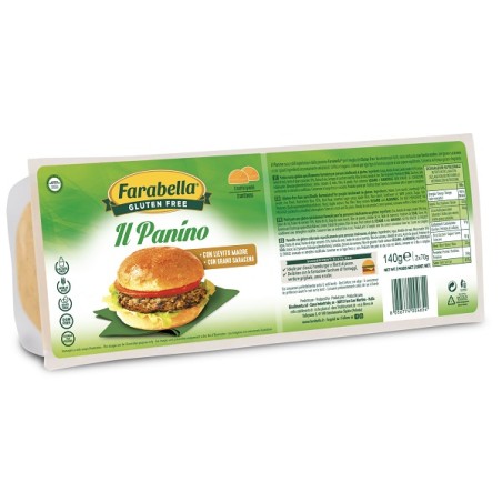 Panino senza glutine Bioalimenta Farabella ideale per celiaci e intolleranti al glutine Panino senza glutine Bioalimenta Farabella ideale per celiaci e intolleranti al glutine