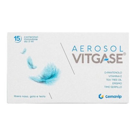 Gemavip Vitgase Aerosol 15 contenitori monodose da 2,5 ml per terapie respiratorie efficaci Gemavip Vitgase Aerosol 15 contenitori monodose da 2,5 ml per terapie respiratorie efficaci