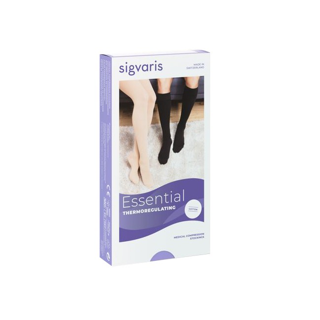 Collant compressione Sigvaris Cotton CCL1 punta aperta taglia S per benessere gambe