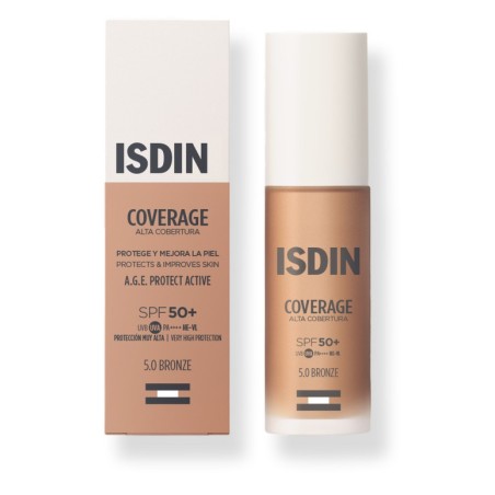 Fondotinta Isdin Coverage Bronze SPF50+ protezione solare molto alta per pelle perfetta Fondotinta Isdin Coverage Bronze SPF50+ protezione solare molto alta per pelle perfetta