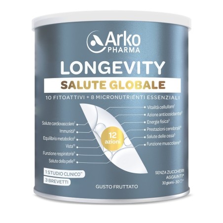 Arkopharma Longevity Salute Globale 285 G Gusto Fruttato