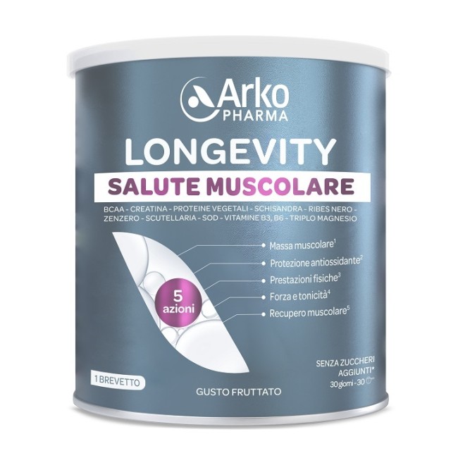 Arkopharma Longevity Salute Muscolare 285 G Gusto Fruttato