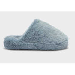 Pantofole Scholl Fluffy Mule donna azzurro chiaro comfort e stile per i tuoi piedi