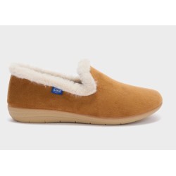 Scholl Gloomy Fur Shoe Cognac donna pantofola comfort con pelliccia sintetica taglia 38