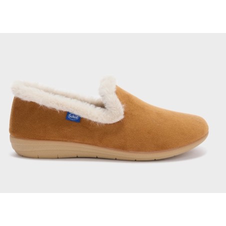 Scholl Gloomy Fur Shoe Cognac donna comfort e stile con pelliccia sintetica Scholl Gloomy Fur Shoe Cognac donna comfort e stile con pelliccia sintetica
