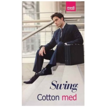 Gambaletto compressivo Medi Cotton Med 18mmHg uomo colore marine taglia 4 Gambaletto compressivo Medi Cotton Med 18mmHg uomo colore marine taglia 4