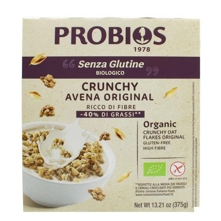 Probios Crunchy Avena Original 375 G Senza Glutine