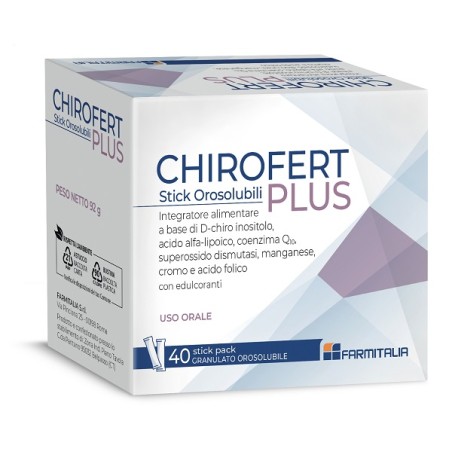 Chirofert Plus 40 stick orosolubili per il benessere femminile senza glutine